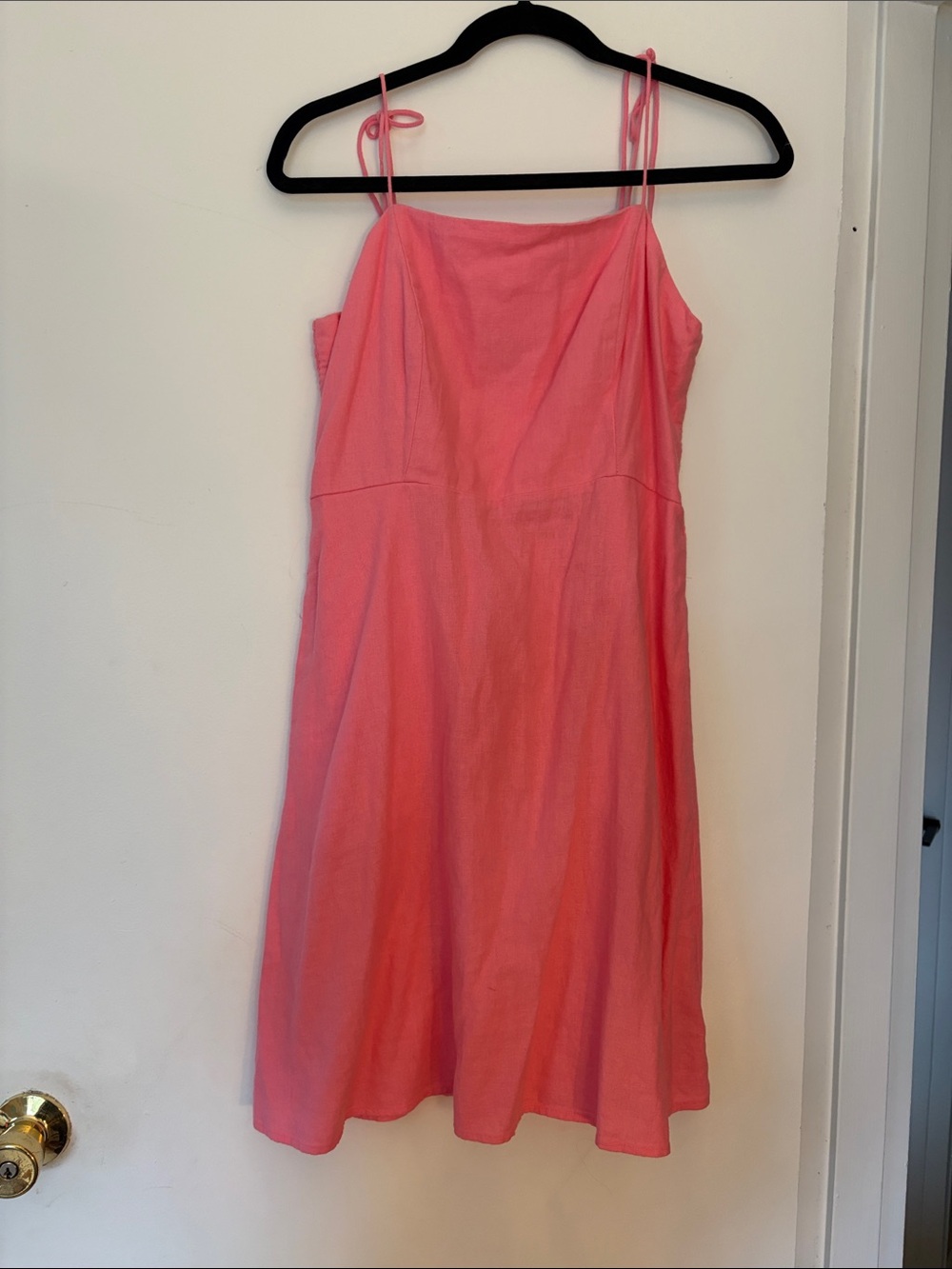 Old Navy Coral Pink Tie-Strap Mini Dress